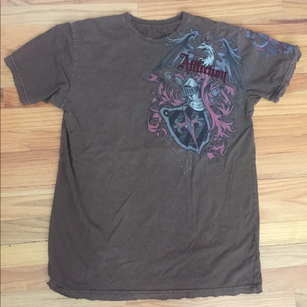 Affliction Jealous Souls Royal Crest Tee